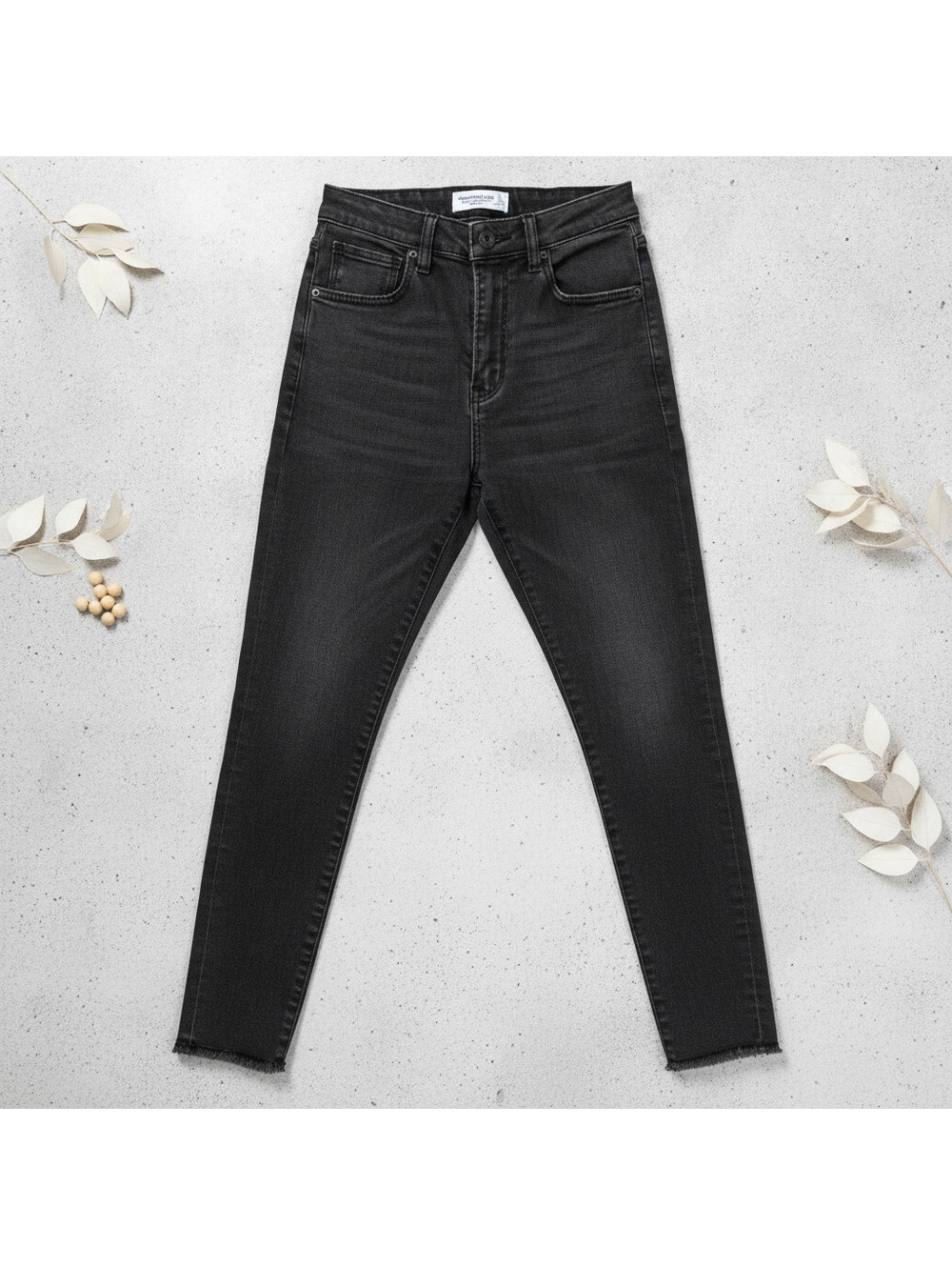 Abercrombie High Rise Super Skinny Ankle Jeans Black - 27